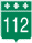 Numbered Highway route marker - Route 112