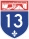 Freeway route marker - Aut. 13
