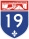 Freeway route marker - Aut. 19