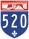 Freeway route marker - Aut. 520