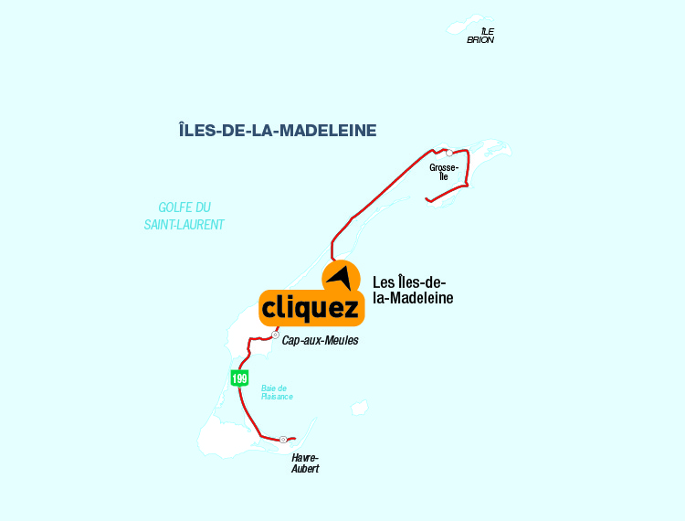 Carte des les-de-la-Madeleine - Cliquer pour voir une carte dtaille en format PDF.