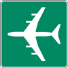 Panneau routier A&eacute;roport.