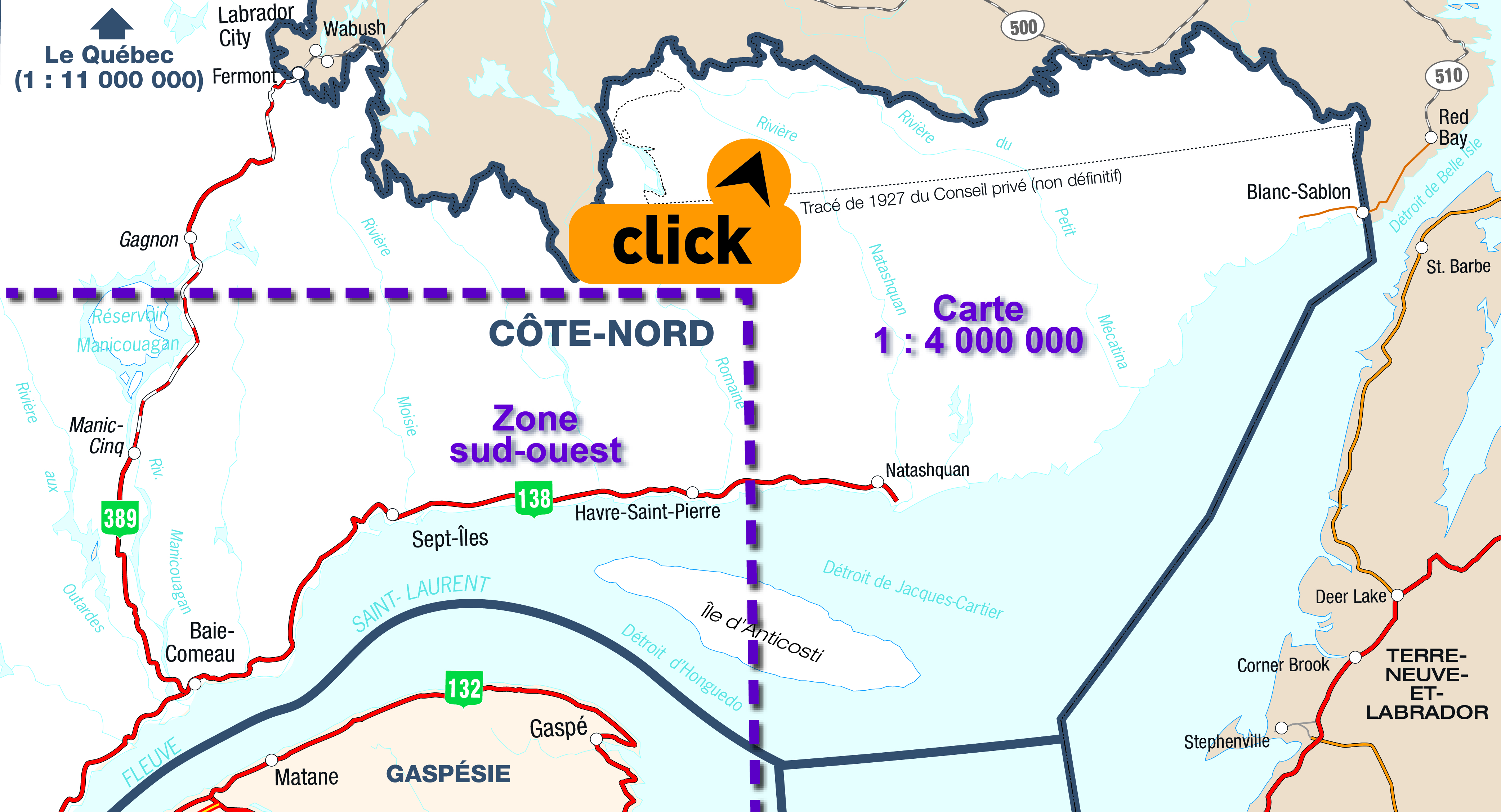 Map of Duplessis - Click here for detailed map.